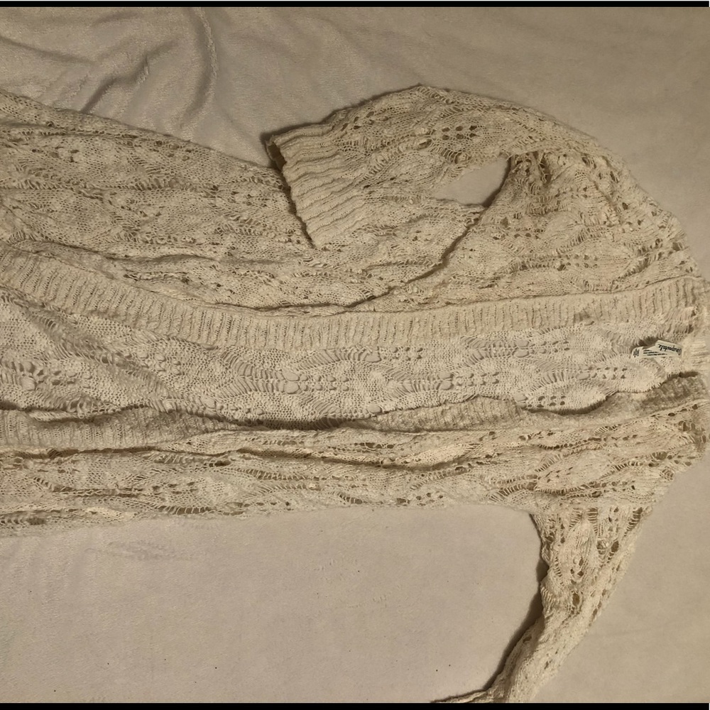 White cardigan